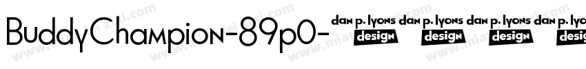 BuddyChampion-89p0字体转换