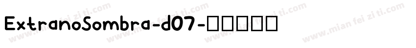 ExtranoSombra-d07字体转换