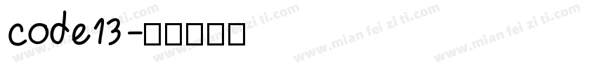 code13字体转换