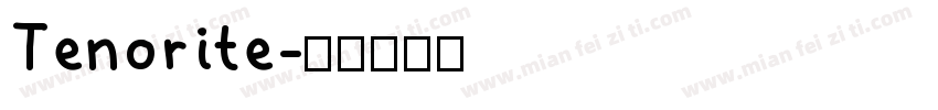 Tenorite字体转换
