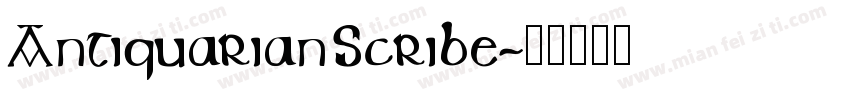 AntiquarianScribe字体转换