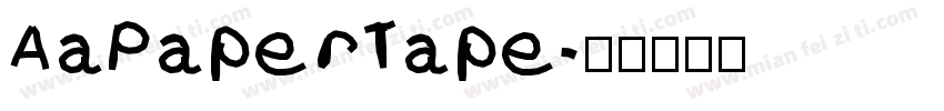 AaPaperTape字体转换