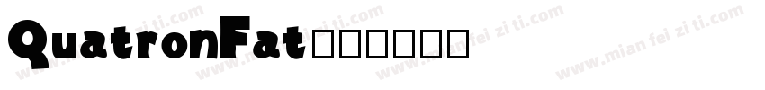 QuatronFat字体转换