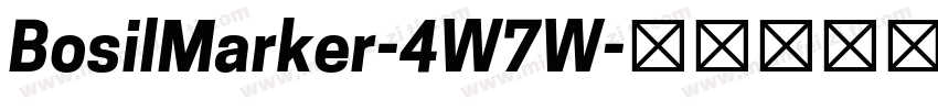 BosilMarker-4W7W字体转换