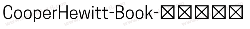 CooperHewitt-Book字体转换