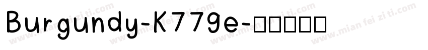 Burgundy-K779e字体转换