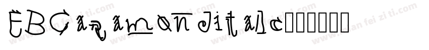 EBCaramonditalc字体转换