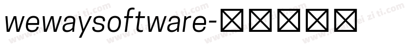 wewaysoftware字体转换