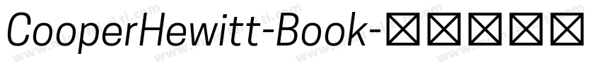 CooperHewitt-Book字体转换