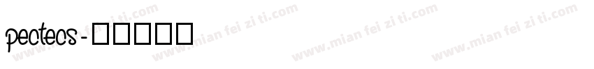 pectecs字体转换
