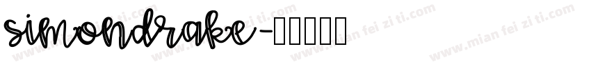 SimonDrake字体转换