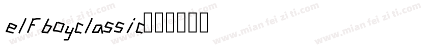 elfboyclassic字体转换