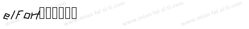elfort字体转换