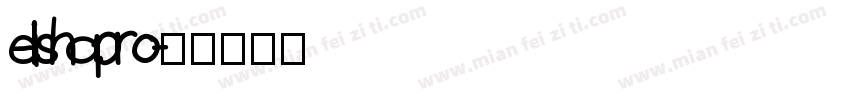 elishapro字体转换