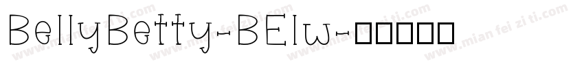 BellyBetty-BElw字体转换