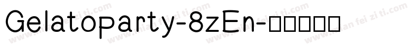 Gelatoparty-8zEn字体转换