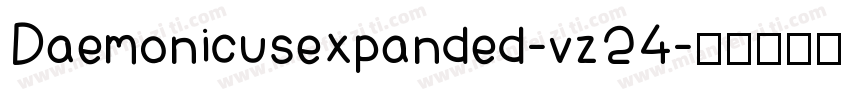 Daemonicusexpanded-vz24字体转换