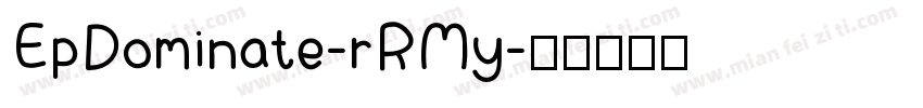 EpDominate-rRMy字体转换