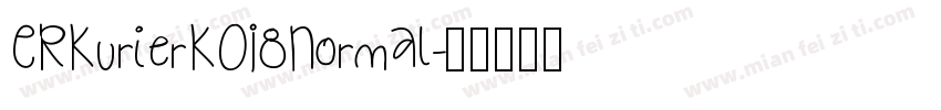 ERKurierKOI8Normal字体转换