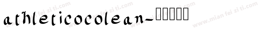athleticocolean字体转换