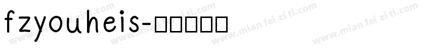 fzyouheis字体转换