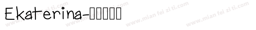 Ekaterina字体转换