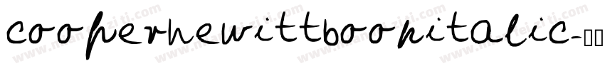 cooperhewittbookitalic字体转换