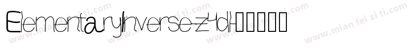 ElementaryInverse-z4dl字体转换