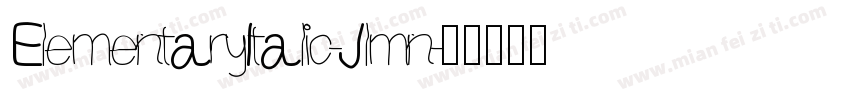 ElementaryItalic-Jlmn字体转换