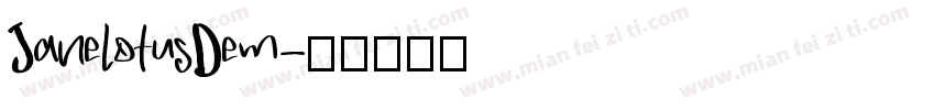 JanelotusDem字体转换