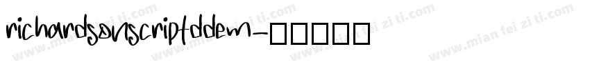 richardsonscriptddem字体转换