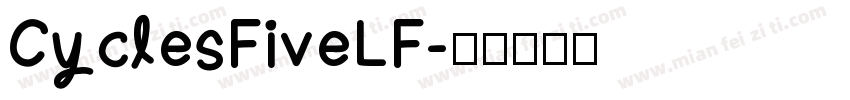 CyclesFiveLF字体转换
