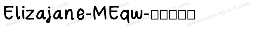 Elizajane-MEqw字体转换