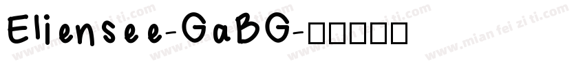 Eliensee-GaBG字体转换