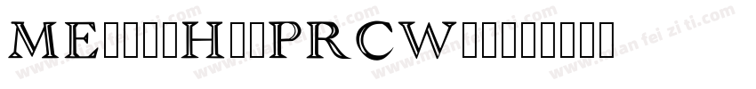 MEliteHeiPRCW00字体转换