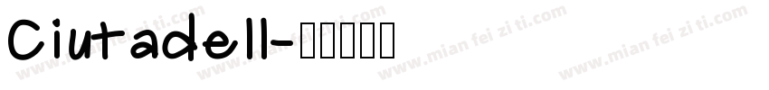 Ciutadell字体转换