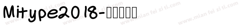 Mitype2018字体转换