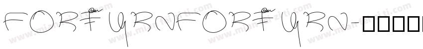 FORTURNFORTURN字体转换