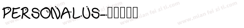 PERSONALUS字体转换