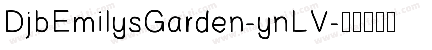 DjbEmilysGarden-ynLV字体转换