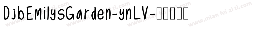 DjbEmilysGarden-ynLV字体转换