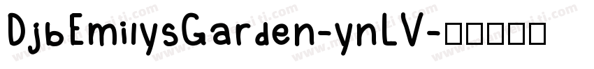 DjbEmilysGarden-ynLV字体转换