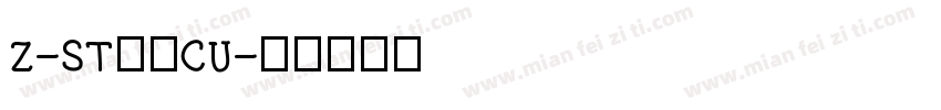 Z-ST原版CU字体转换