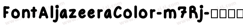 FontAljazeeraColor-m7Rj字体转换