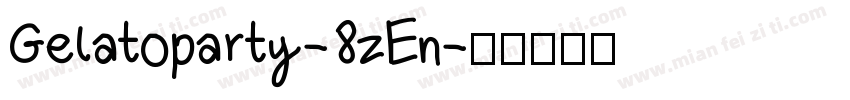 Gelatoparty-8zEn字体转换