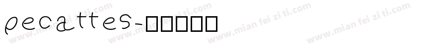 pecattes字体转换