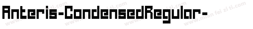 Anteris-CondensedRegular字体转换