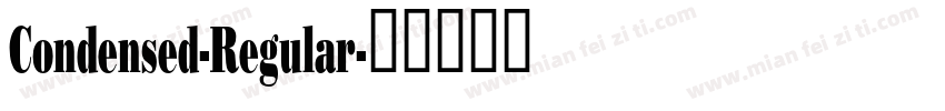 Condensed-Regular字体转换