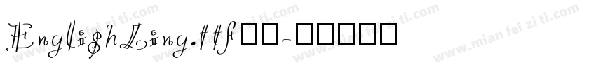 EnglishLing.ttf字体字体转换