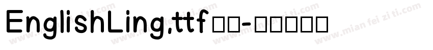 EnglishLing.ttf字体字体转换